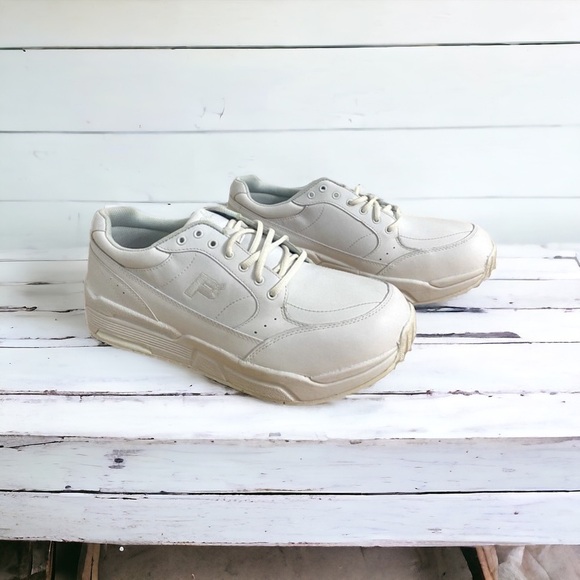 Propet Sanford White Leather Walking Sneakers, Men's Size 11(5E) Extra Wide - Picture 13 of 13